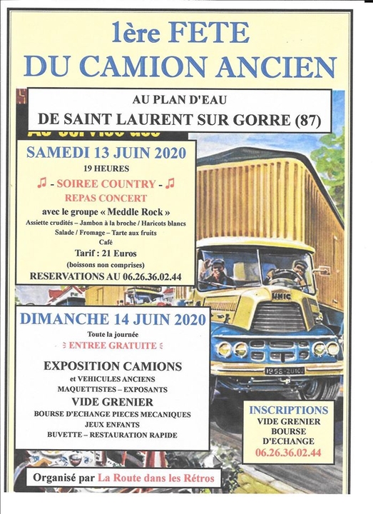(06) - Juin 2020 : 13 et 14 : Exposition-Bourse à SAINT-LAURENT-SUR-GORRE 87310. File