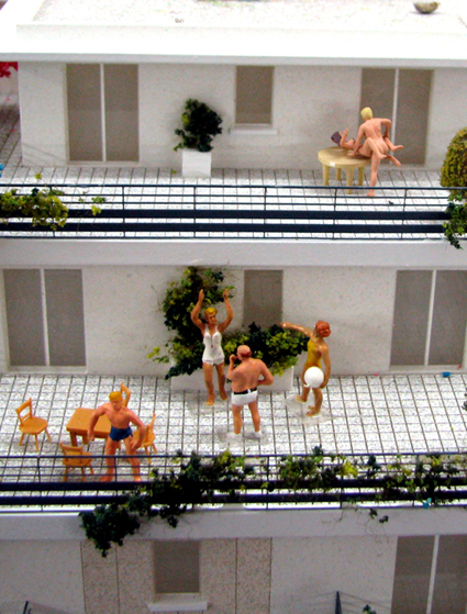En modélisme se sont les petits détails qui font la différence; scènes de terrasses