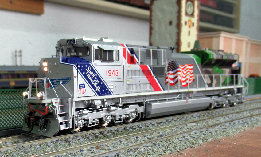 Loco diesel SD 70 ACe, décorée en l'honneur de la bataille du Pacific en 1943