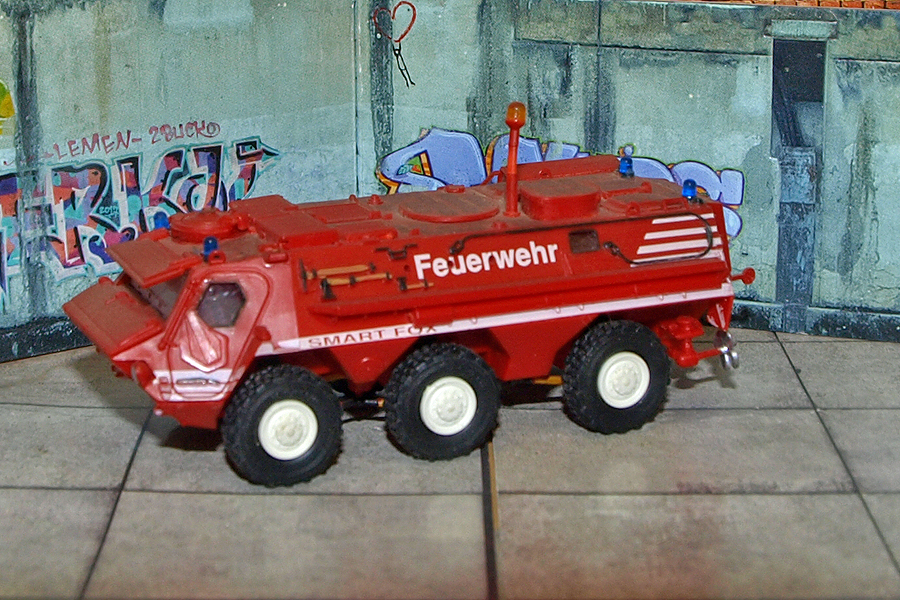 Le char de transport &quot;Fuchs&quot; utilisé comme véhicule de mesure &quot;Fire Fox&quot; pour les pompiers