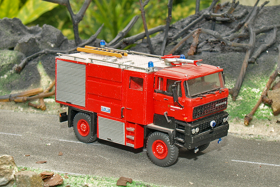 Construction personnelle d'un camion de pompiers de l'aéroport de Rotterdam. Construit deux fois seulement dans sa version originale.