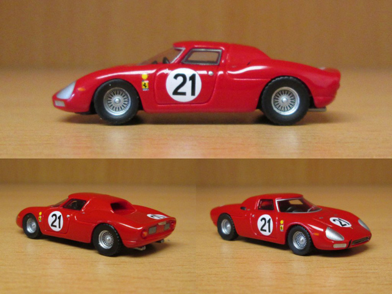 FERRARI 250 LM Le Mans.1965. Après la jaune, la rouge.