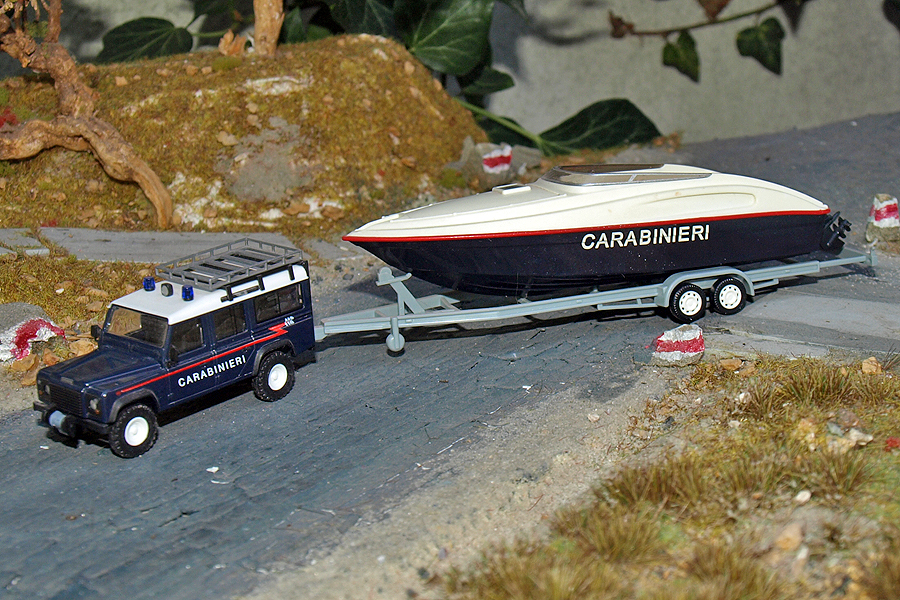 Landrover - Busch/ Remorque à bateau- Série spéciale Viking