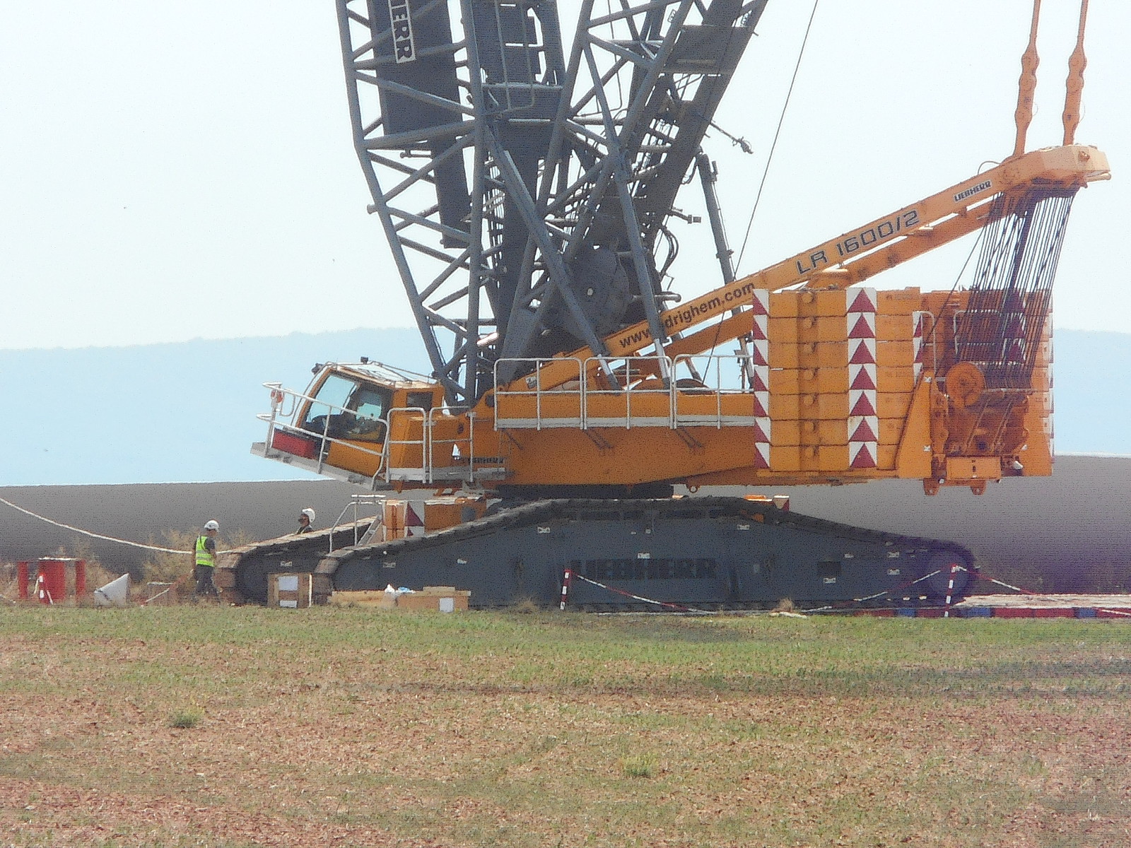 rotation de la grue