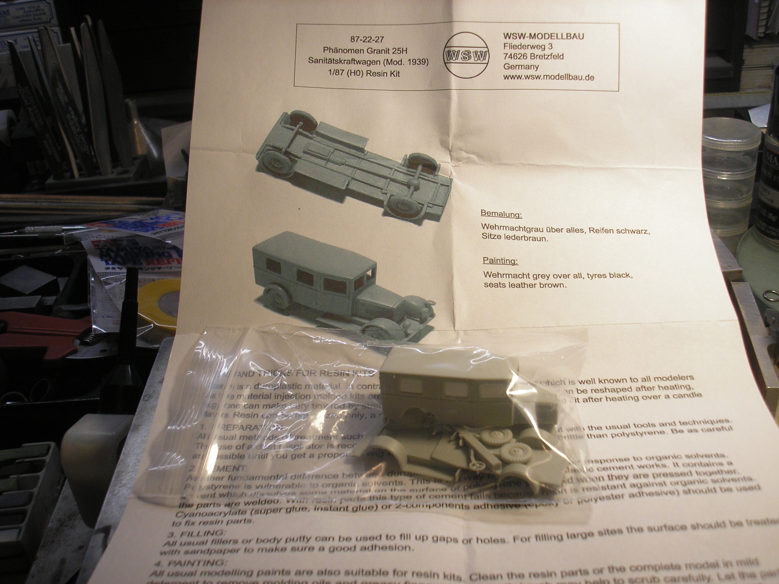 The kit is very modest in detail....not even a spare tire!