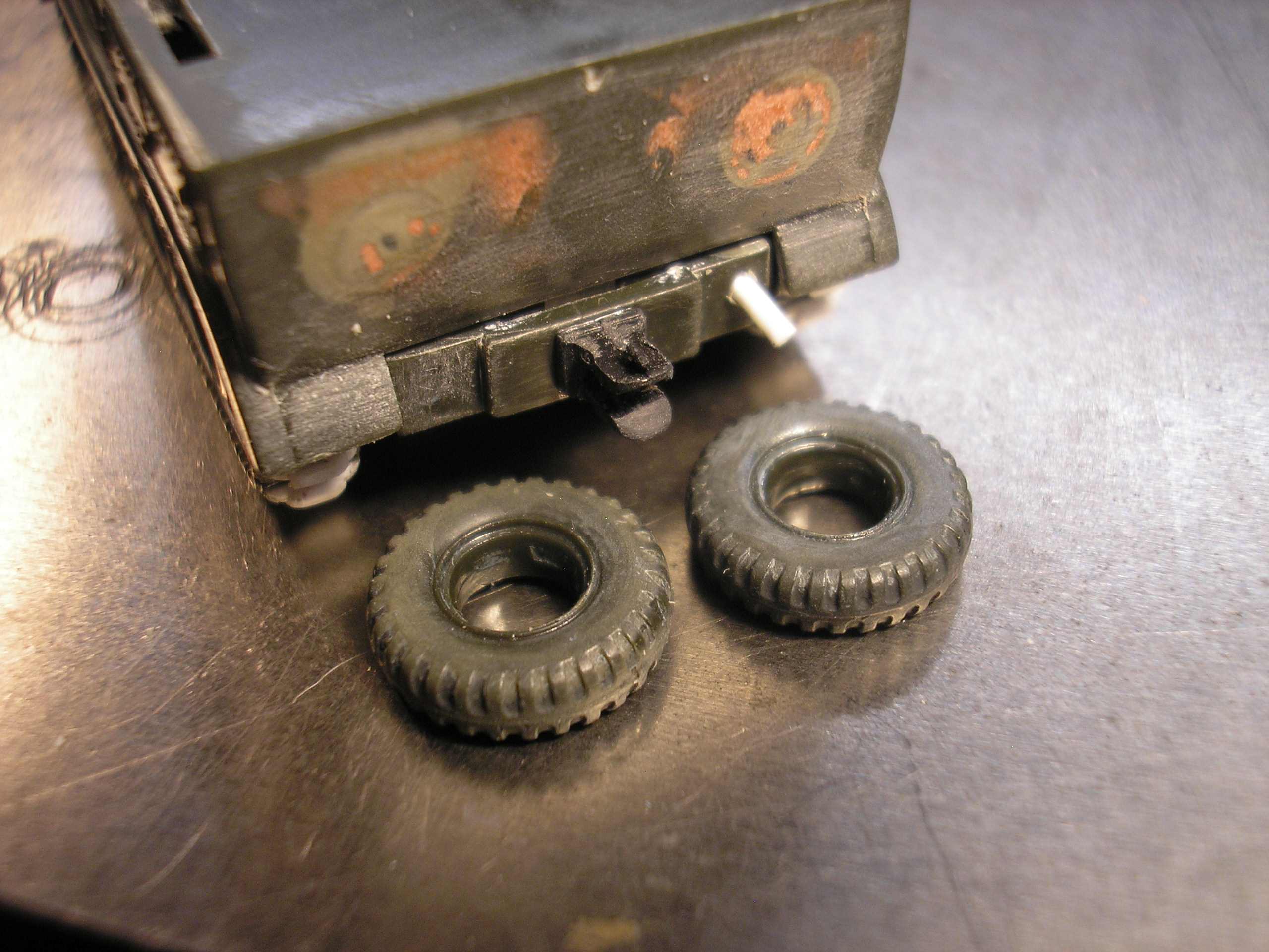 The spare wheels