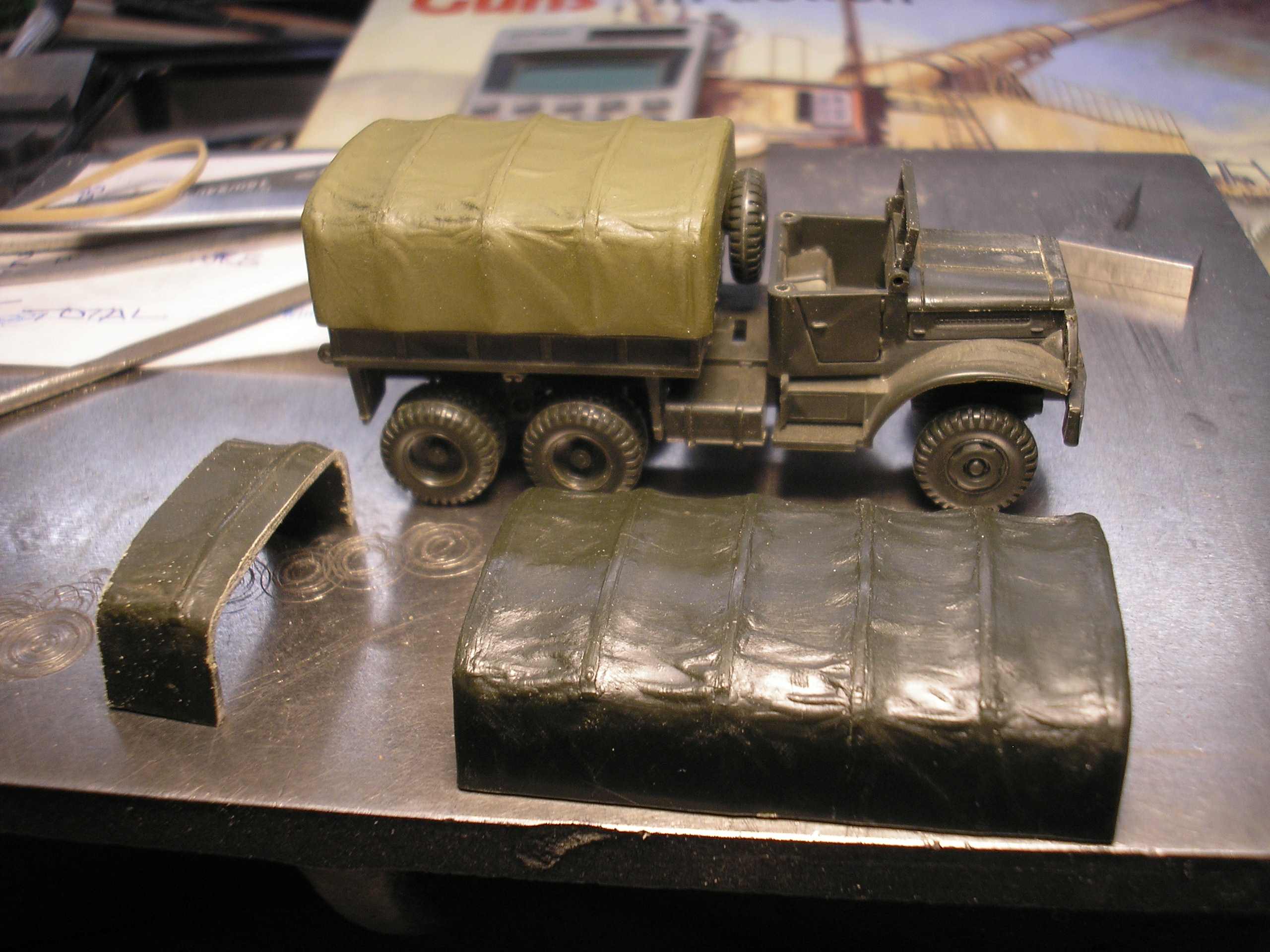 ROCO 6X6 Corbitt and M54 canopy a work in progress