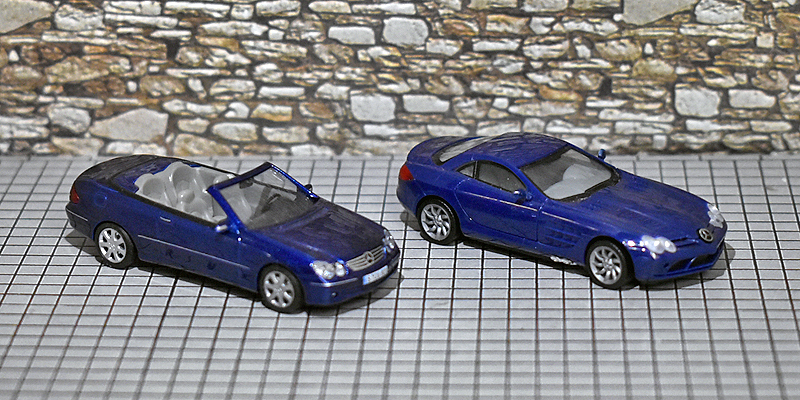 Mercedes CLK &amp; M.B. SLR Mc Laren