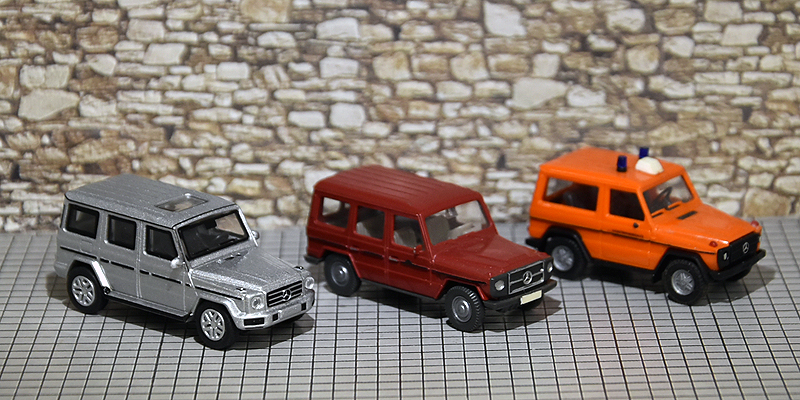 Encore une fois la Mercedes Classe G.<br />Version longue, courte et sportive.