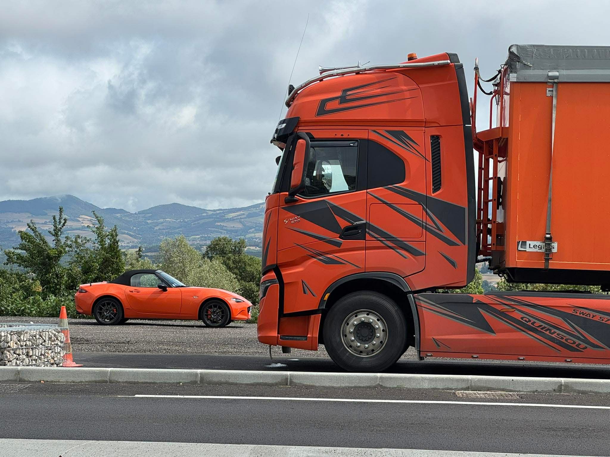 Petite halte sur la route Napoleon RN85.